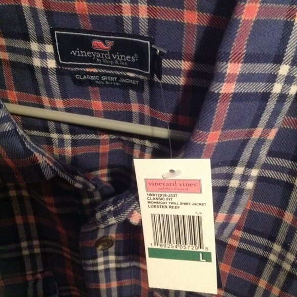 Vineyard Vines Men's Large Long Sleeve Button Down Multicolor Shirt - NWT - Picture 4 of 4